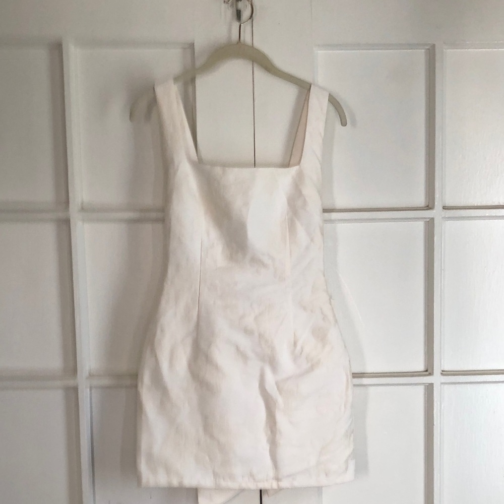 Yllw the label brocade mini dress with bow